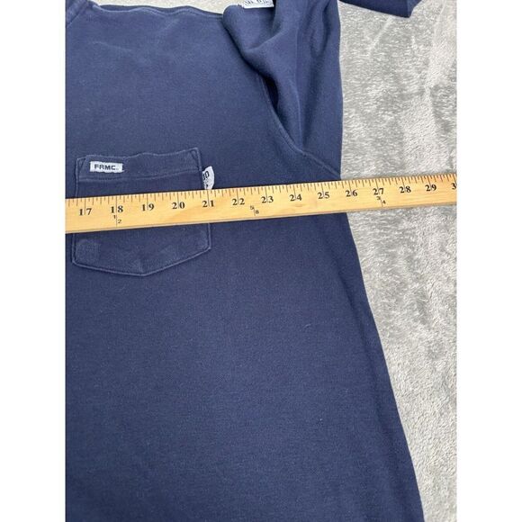 Tyndale Flame Resistant Long Sleeve T Shirt Men's Size 2XL XXL Blue Workwear - Picture 10 of 12